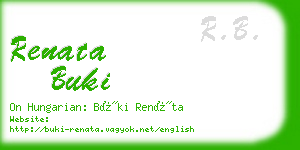 renata buki business card